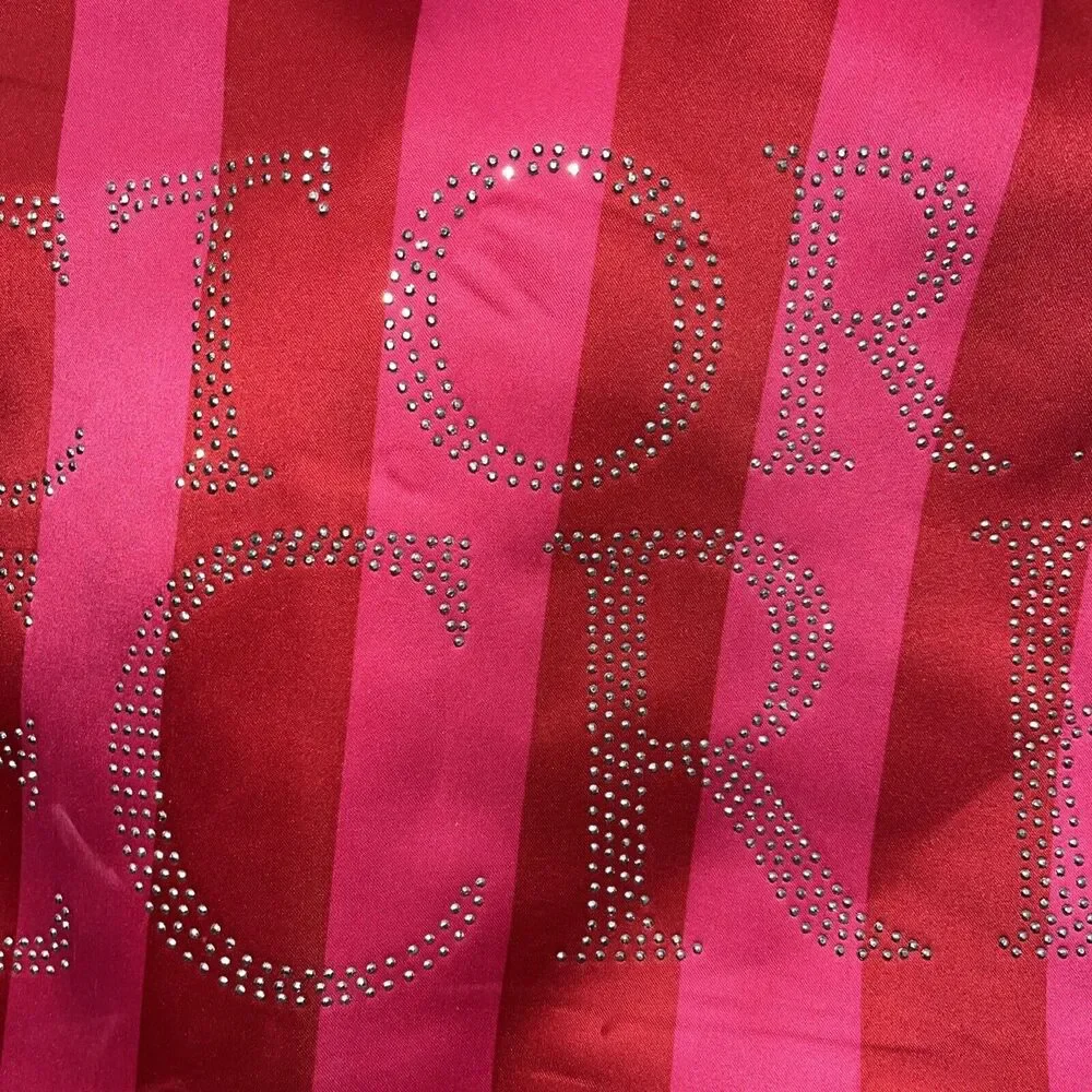 Victoria's Secret Large Pink w/ Sequins Travel Bag Tote